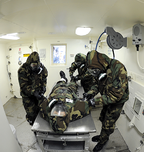 Testing CW Decontamination Station